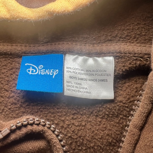 Vintage Disney Winnie The Pooh Fall Zip Up Jacket Hood With Bear Ears Fall y2k - Picture 5 of 7